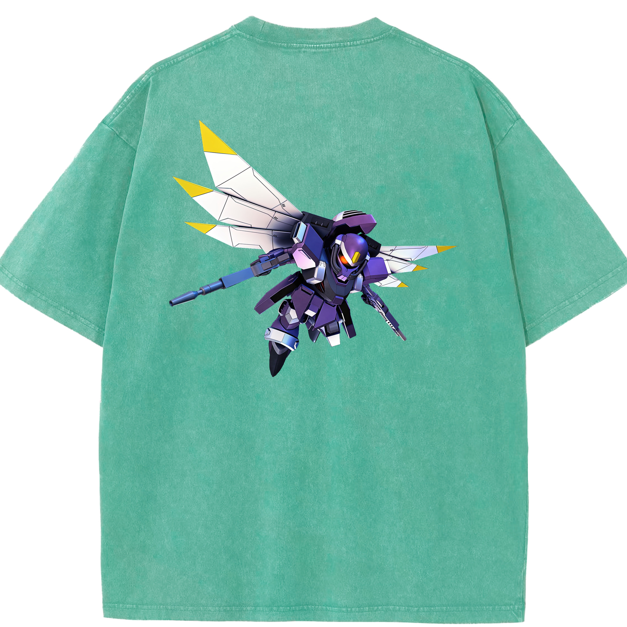 （画像用） 機動戦士ガンダム Mobile Suit Gundam 綿100% ヴィンテージ風 半袖Tシャツ（背面プリント）